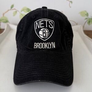 Adidas NBA Brooklyn Nets Adjustable Hat - Cap Black and White